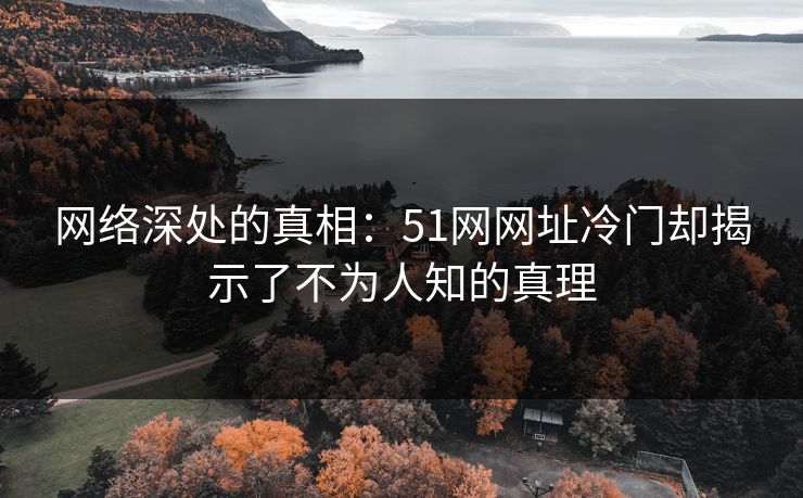 网络深处的真相：51网网址冷门却揭示了不为人知的真理